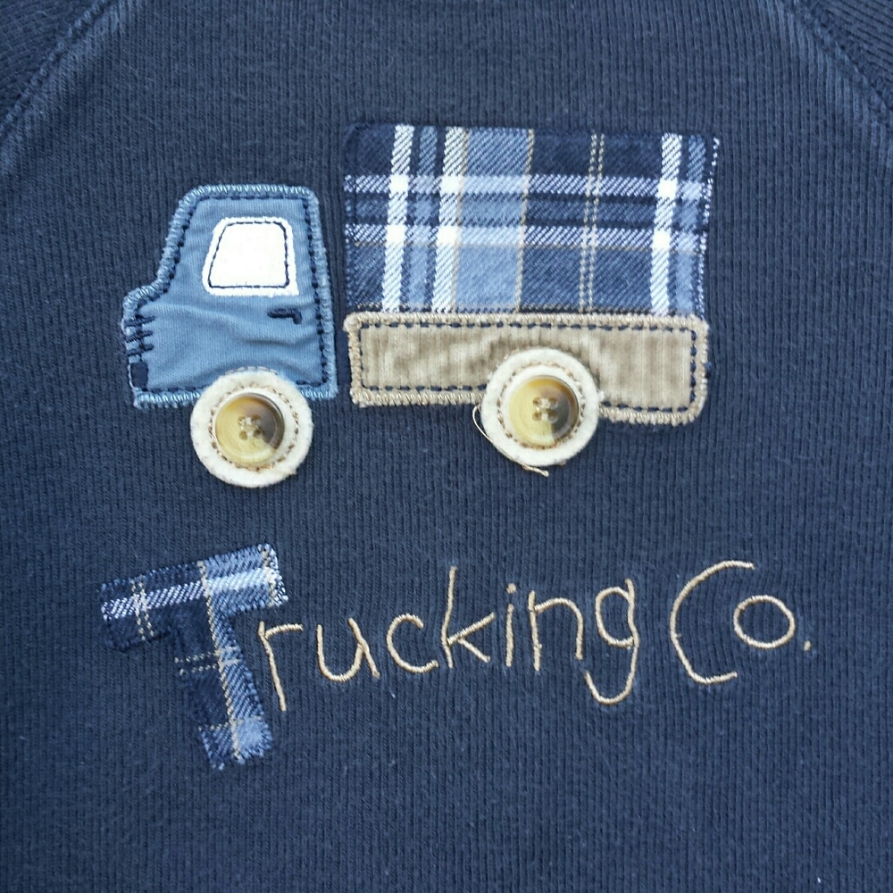 KRU 2-Pc. Set Tan Corduroy Overalls & Navy Shirt - Picture 5 of 16